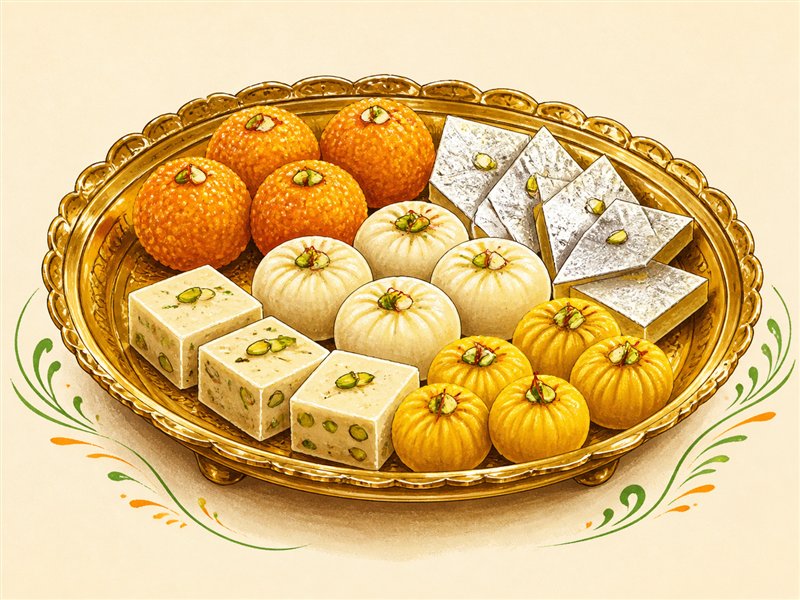 Illustrated Assorted Sweets from VALAM FOODS in Iselin, NJ