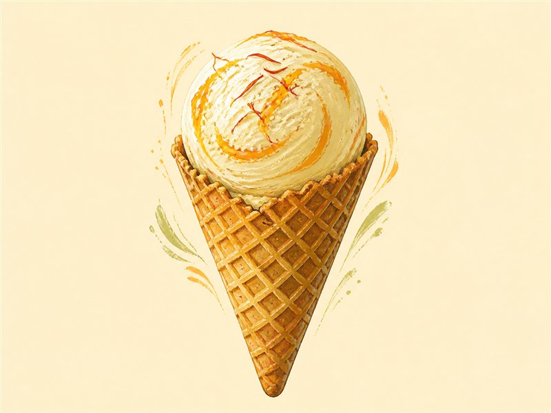 Illustrated Ice Cream Cone from VALAM FOODS in Iselin, NJ