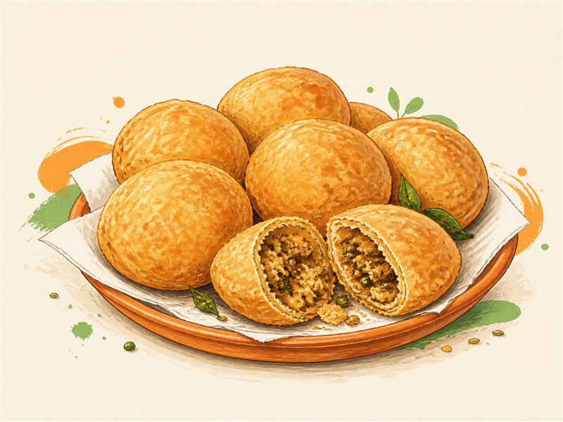 Illustrated Kachori from VALAM FOODS in Iselin, NJ