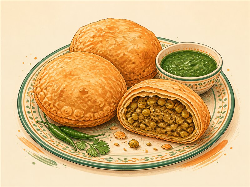 Illustrated Khasta Kachori from VALAM FOODS in Iselin, NJ