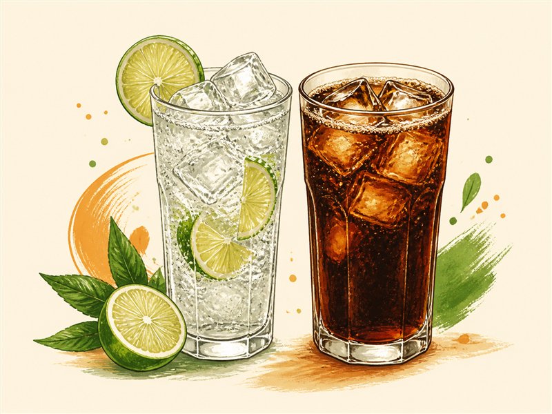 Illustrated Limca or Thums Up from VALAM FOODS in Iselin, NJ