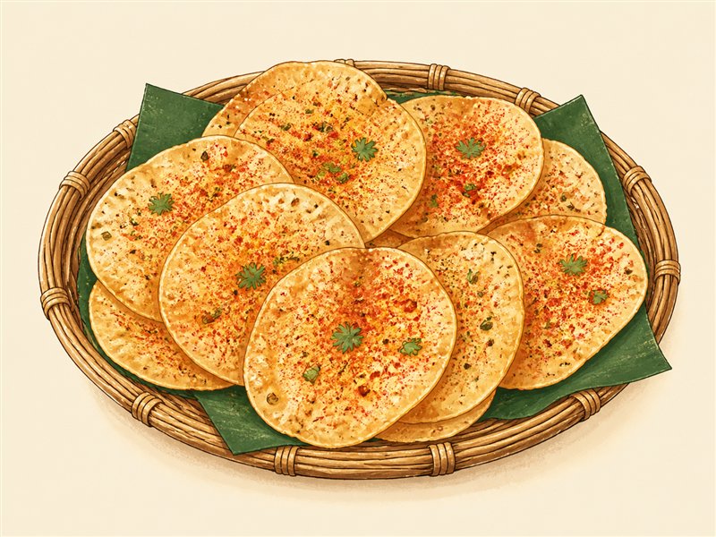 Illustrated Masala Papadi from VALAM FOODS in Iselin, NJ