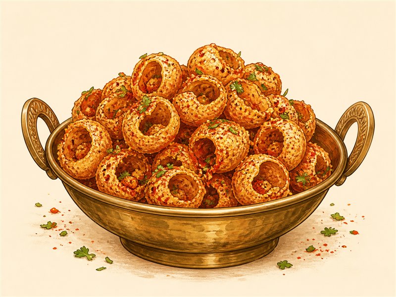 Illustrated Masala Puri from VALAM FOODS in Iselin, NJ
