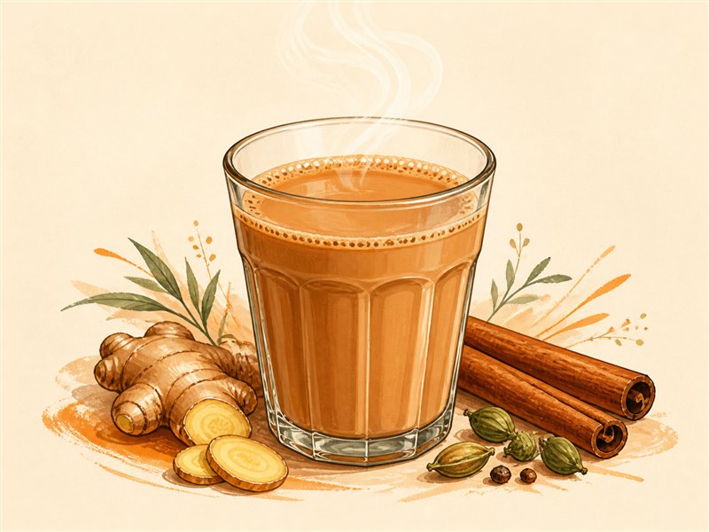 Illustrated Masala Tea from VALAM FOODS in Iselin, NJ