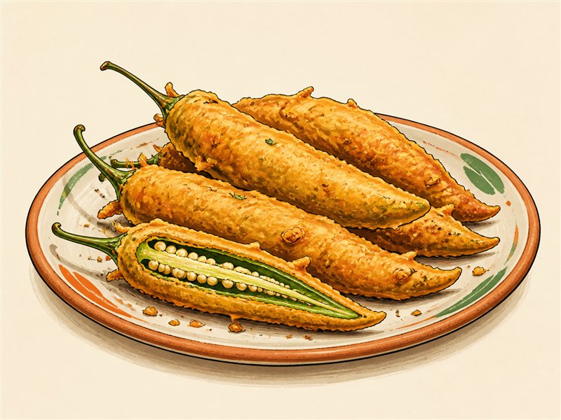 Illustrated Mirchi Pakoda from VALAM FOODS in Iselin, NJ