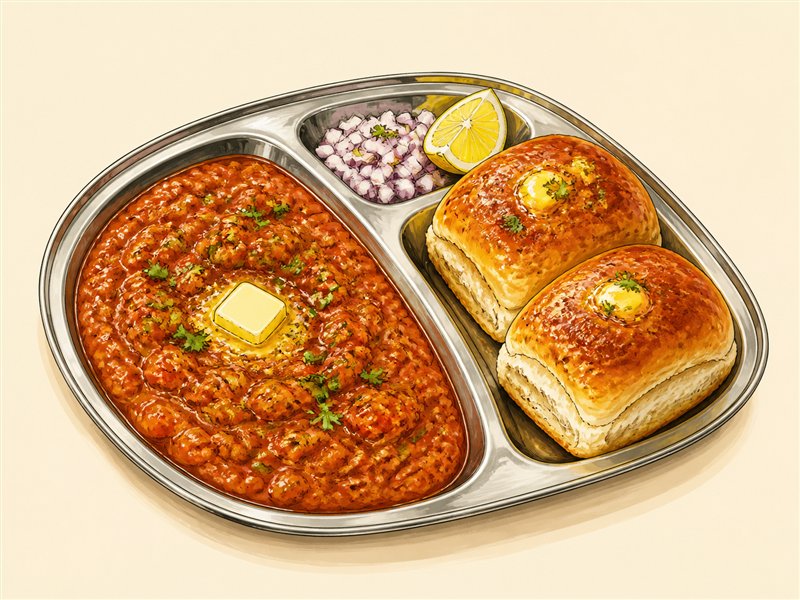 Illustrated Pav Bhaji from VALAM FOODS in Iselin, NJ